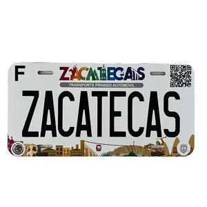 Zacatecas Personalized License Plate for Vehicles