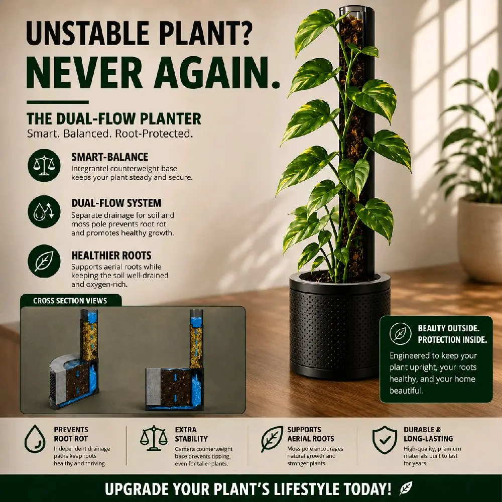 Dual-Flow Modular Planter Cement counterweight (Cement not included)