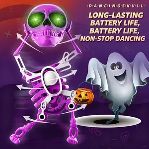 Dancing Skeleton Toy — 3D Rocking Wind-up Desktop Toy | Ideal for Office Decor, Stress Relief & Relaxation | Holiday Gift (Christmas & Halloween) | Creates a Joyful Atmosphere | Alleviates Stress