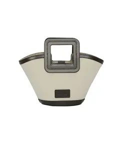 Shirley Mini Bucket in Natural/Espresso