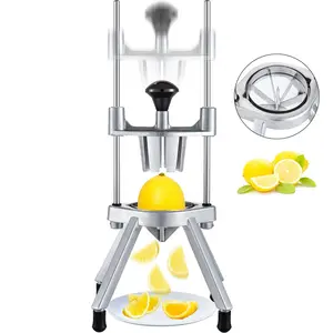 VEVOR 6-Section Commercial Easy Wedger Stainless Steel Blade Fruit Lime Slicer, TikTokShopBlackFriday, Lemon Cutter for Home Bar Restaurant Aluminium Kitchen