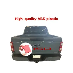 3D Raised Tailgate Insert Lettering Decal Exterior Accessory Compatible with 2021 2022 2023 2024 2025 Ford F-150 ABS Build 3M Adhesive Matte Red