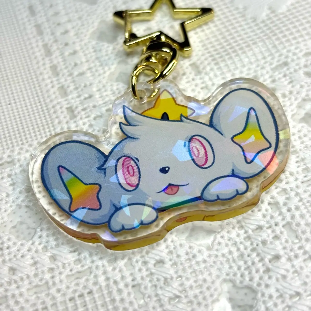 Shiny Holographic Shinx Keychain | Pokemon Charms cute pokemon - TikTok ...