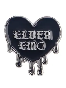 Heart-Shaped Pin Badge Set, Unique Letter Brooches, Perfect Gift for Friends, Backpack & Bag Accessories, Casual All-Season Wear, Clip, Durable Metal Pins, Fashion Accessory
