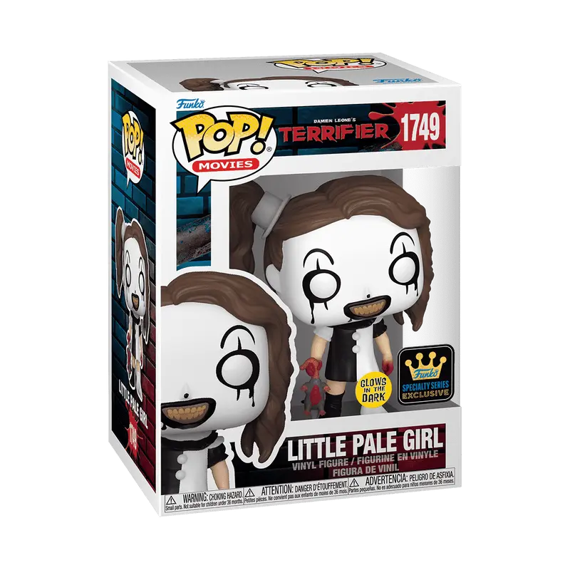 Funko Pop! Terrifier - Little Pale Girl (Glow) #1749 Exclusive (Sticker may vary) Collectible Pop Vinyl Figure