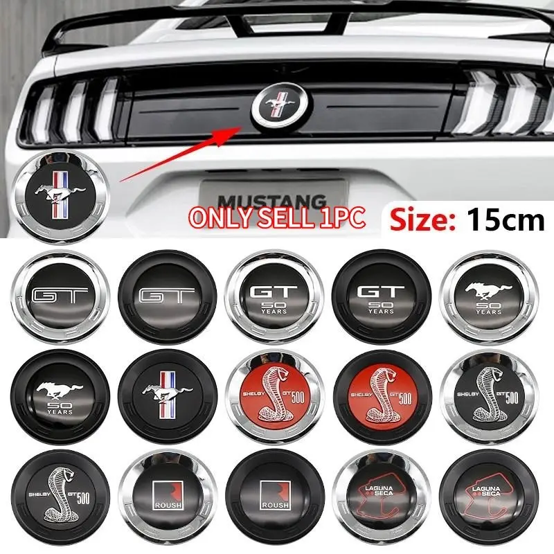 Ford Car Front & Rear Emblem, Scratch-Resistant Exterior Decoration, Replacement Badge for Mustang Gt Shelby Gt500 Roush Models, Car Stickers, Car Accessories