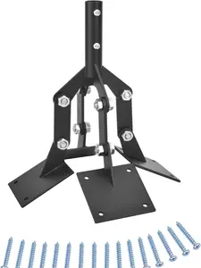 Weathervane Steel Adjustable Cupola Mount, Weather Vanes Mount for Roof with Mounting Brackets Extension