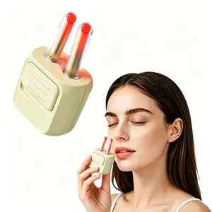 Red Light Nasal Soother, 10 Min Therapy For Sinus Comfort , Adjustable Light Rods for Nasal Fit, Portable Soothing Device For Dry Nose, Black White | Natural Sinus Relief, Compact Portable Nasal Soother for All-Day Comfort