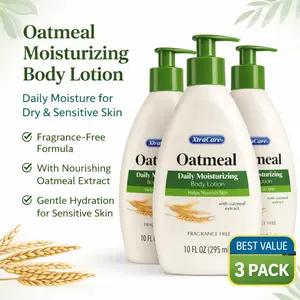Oatmeal Moisturizing Body Lotion – Fragrance Free for Dry & Sensitive Skin (10 oz)