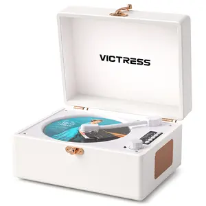 Rechargeable Leather CD Player with Bluetooth - Perfect Festival Gift & Home Decor Must-Have