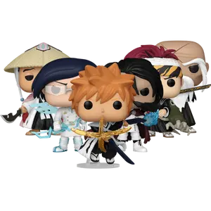 Funko Pop! Bleach: Thousand-Year Blood War – Ichigo #2392, Renji #2393, Uryu #2394, Yhwach #2395, Yamamoto #2396, Shunsui #2397 (Set)