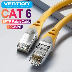 Vention Ethernet Cable Cat6A 10Gbps Network Cable 30m 40m 35m Lan RJ45 Patch Cord CAT 6 A 1M 2M 3m 5m 8m  10m 20m for Laptop PC PS4 PS5 PS6 Router CAT 6A Ethernet Cables Twisted Pair Structure Dual Shielding Technology
