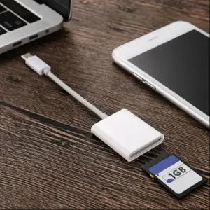 Type-C Phone Storage Card Reader Adapter, USB C SD Card Reader Support Camera Viewer, Plug-And-Play Essential for Photographers