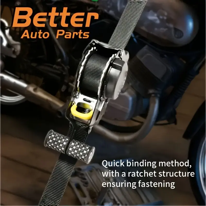 Self-Retracting Ratchet Tie Down Straps, Tangle-Free Design, Heavy Load Bearing, Quick Auto Rewind, Secure Cargo for Pickup Trucks, Trailers & Car Roof Racks