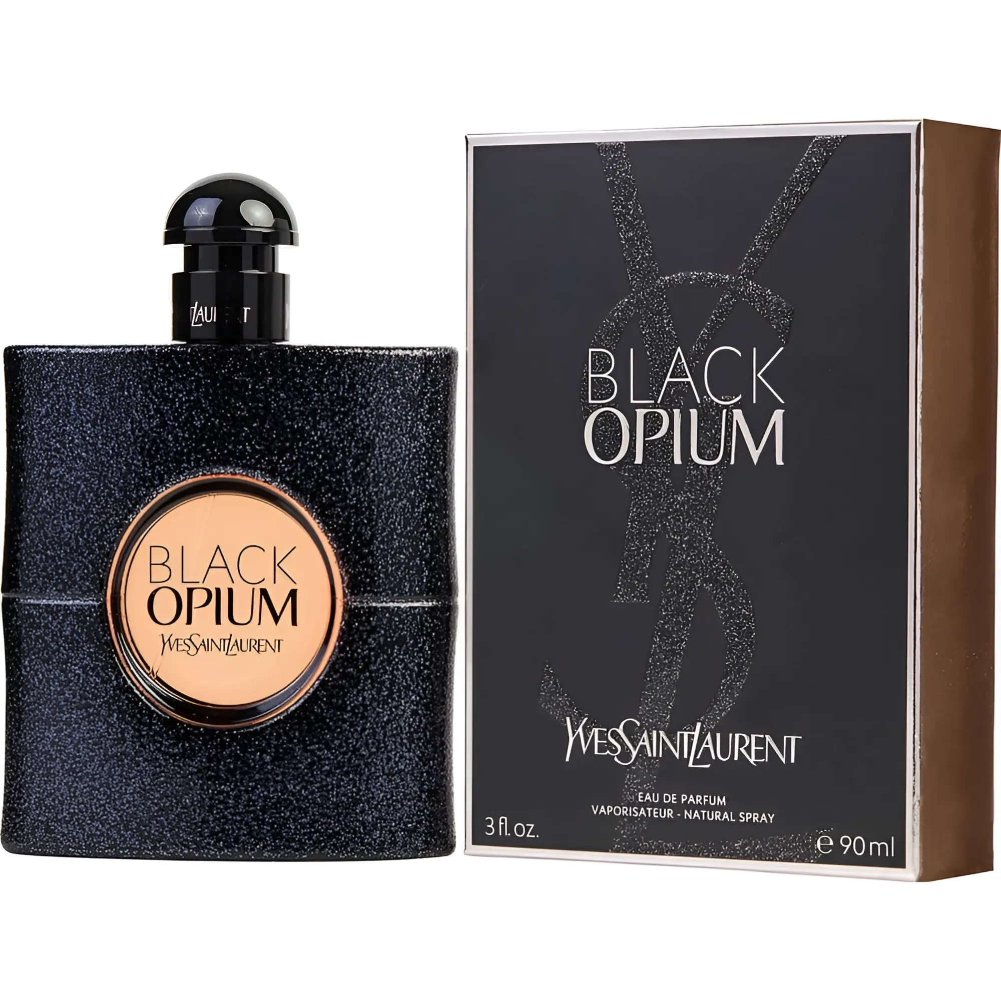 YSL Women's 3 Ounce Black Opium Eau de Parfum Luxurious Scent