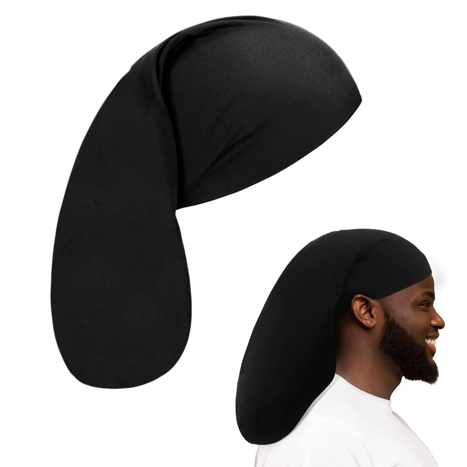 Unisex Jumbo Dreadlock Sleeping Cap – Soft Head Wrap for Long Dreads & Hair Protection, Sleep Bonnet for Men & Women