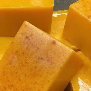 3 PCS Turmeric Bar Soap Handcrafted for Cleared Skin with Antibacterial Properties Natural Yellow Soap Bar