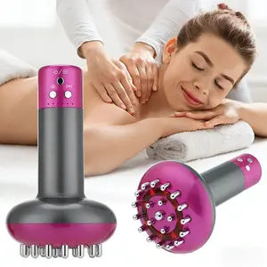 Wireless Scraping Massage Tool, Electric Shaping Meridian Brush, Portable Home Body Massager, USB Rechargeable Massagers, 6 Heat Levels, 6 Vibration Modes, Relaxation Aid, Full-Body Relaxation Gift