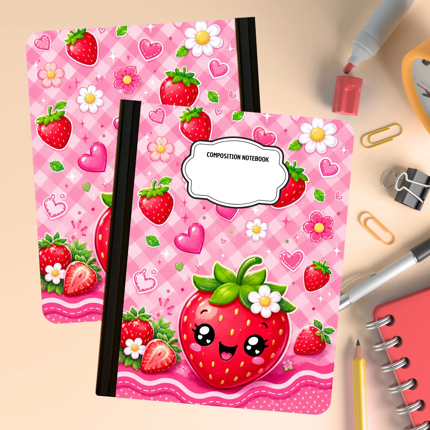 Composition Notebook - Strawberries