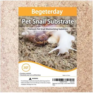 2 Quarts Organic Fiber Substrate for Pet Snail Ideal Snail Terrarium Accessories for Retains Moisture