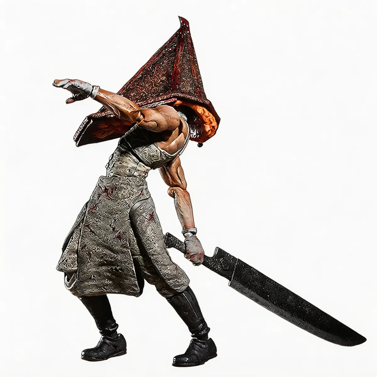 Silent Hill 2 Non-Toxic Action Figures - SP-055 Pyramid Head, SP-061 Bubble Head Nurse (2 SKUs Sold Separately), Fully Articulated PVC Horror Game Collectible Toy for Classic Survival Horror Fans