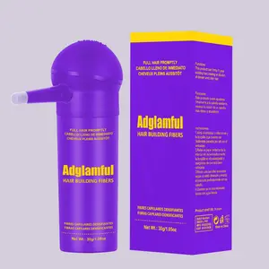 Adglamful Women's Hair Thickening Fiber Powder 30g Large Capacity All-in-One Formula 30-Second Quick Application Windproof Sweat-Resistant Safe Gentle Precise Coverage Haircare