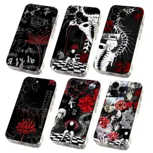 Tokyo Ghoul Kaneki Ken Hot Anime Transparent Unique Artistic Phone Cases For iPhone 17 Promax Pro Air 16 Plus 15 14 13 12 11 Shockproof Protective Cover Gift For Birthday Christmas Halloween