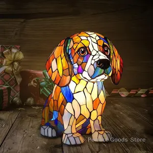 LED Animal Resin Night Light Cute Nightstand Lamp Living Room Bedroom Night Light Home Decoration Gift Bedside Lamps