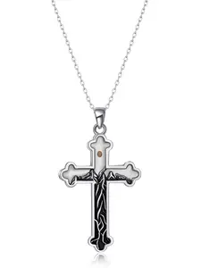 14K Golden Plated Mountain Necklace for Women Mustard Seed Cross Necklace Christian Religious Jewelry Gifts for Women Men