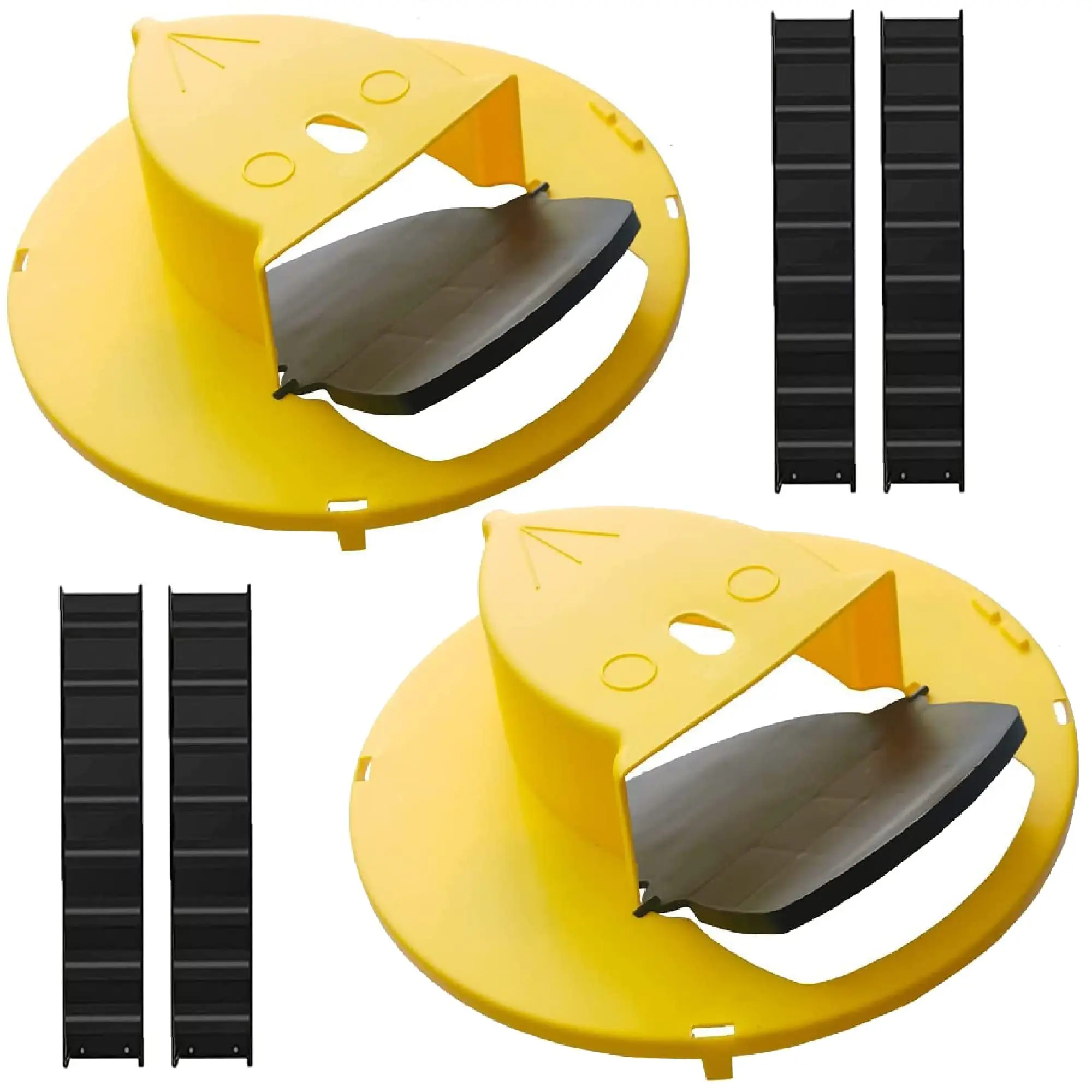Bucket Mouse Traps Flip Lid 5 Gallon Auto Reset Reusable Humane Mice Rat Traps for Indoor Outdoor 3 Pack Pet Friendly Easy To Use Multi-Scene Application