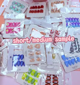 Jojo(6002)gc.28 pairs for $40 handmade press on nails(mystery box)