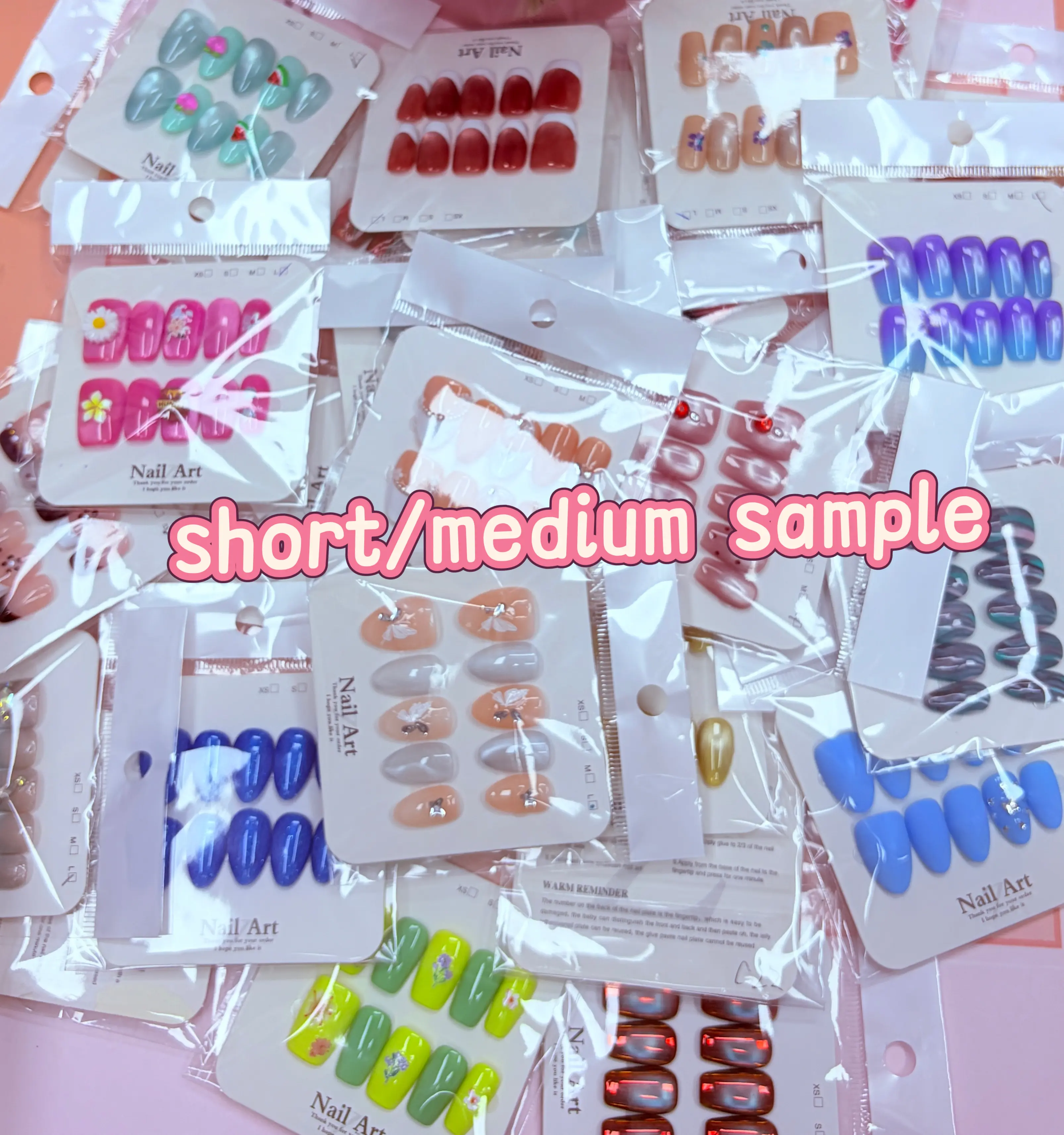 Jojo(6002)gc.28 pairs for $40 handmade press on nails(mystery box)