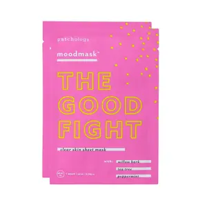Patchology The Good Fight Sheet Mask- 2 Masks– Willow Bark, Tea Tree & Peppermint for Redness, Blemishes & Pore Reduction, Skin Repair Skincare Facial skin care products
