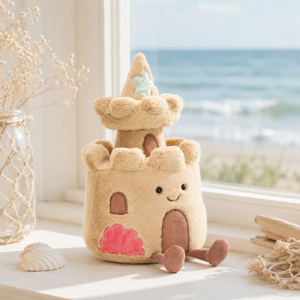 Amuseable Sandcastle Plush Toy, Cute Amuseable Sandcastle Plush Toy, Amuseable Sandcastle Soft Plush Toy