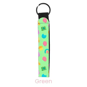 abbyrose Luckiest Charms Wristlet Key Chain Green