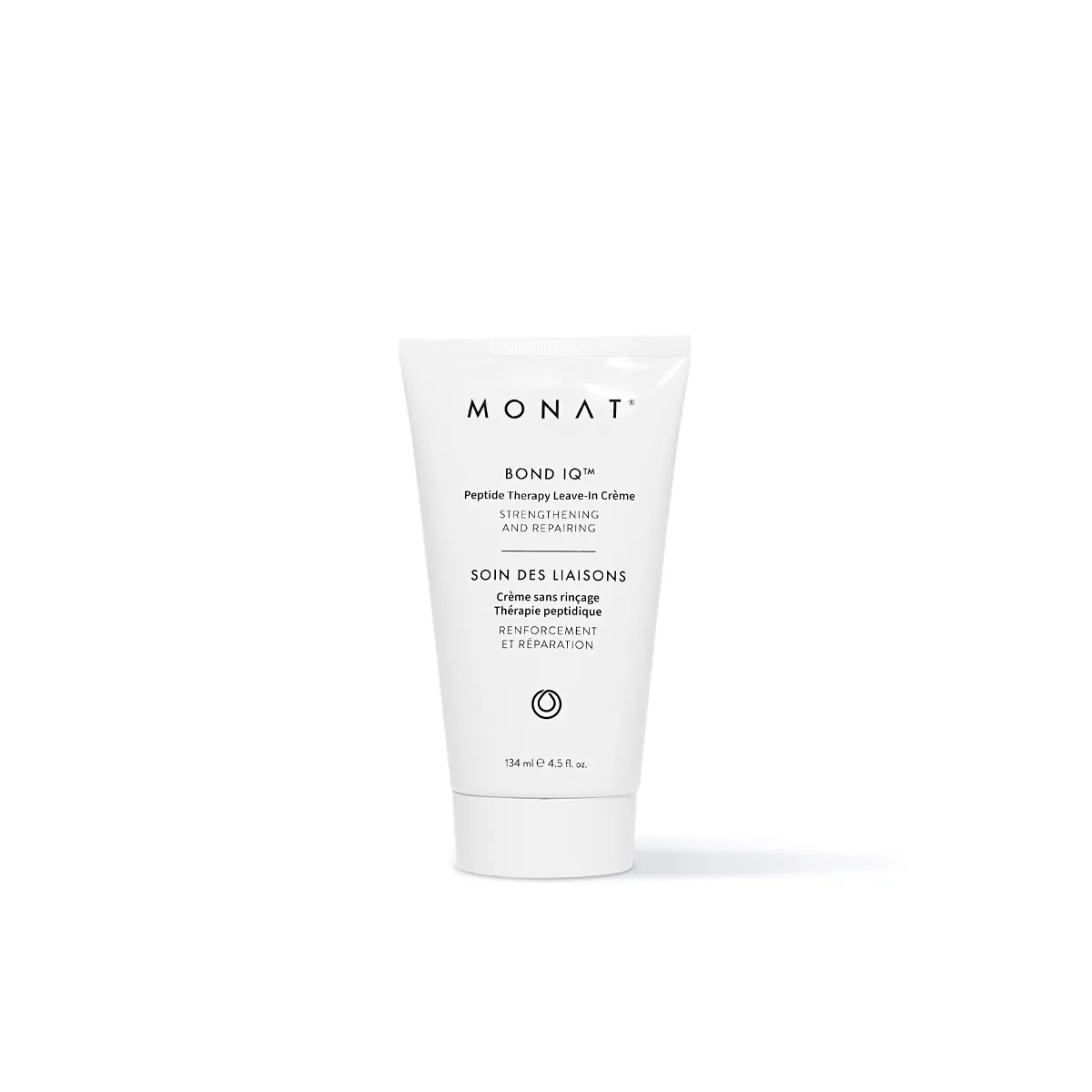 MONAT Bond IQ Peptide Therapy Leave-In Creme | Strengthen + Repair Damaged Hair with Heat Protection (134ml).