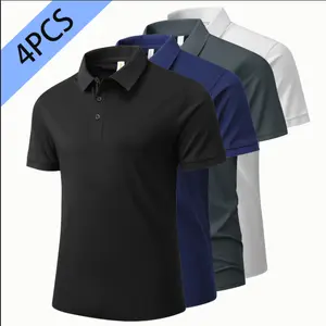 4PCS 2026 New 8688 Short Sleeve Polo Shirt 180g Group 180g Top