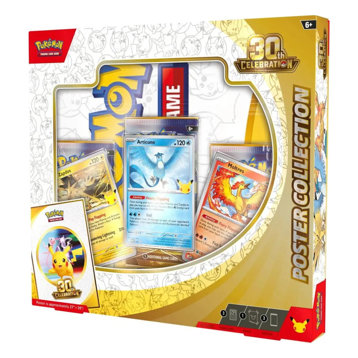 Pokemon 30th Celebration Poster Collection - Ships Sealed
