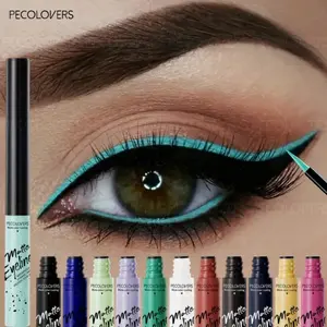 12pcs Liquid Longwear Eyeliner Makeup Eye Makeup Products Non-Smudging Waterproof Long Lasting Matte Eye Pencil Perfect for Gifts