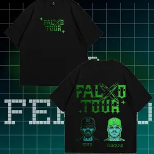 Playera Ferxxo VS Feid Edición Falxxo Tour Shirt – Regional Mexican Concert Tee, Vingtage Mexican Shirt, Casual Unisex Streetwear, Casual Top for Men & Women