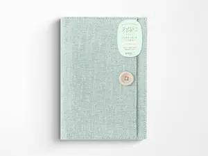 Midori Yuru Log Notebook Cover B6 - Light Blue Cloth