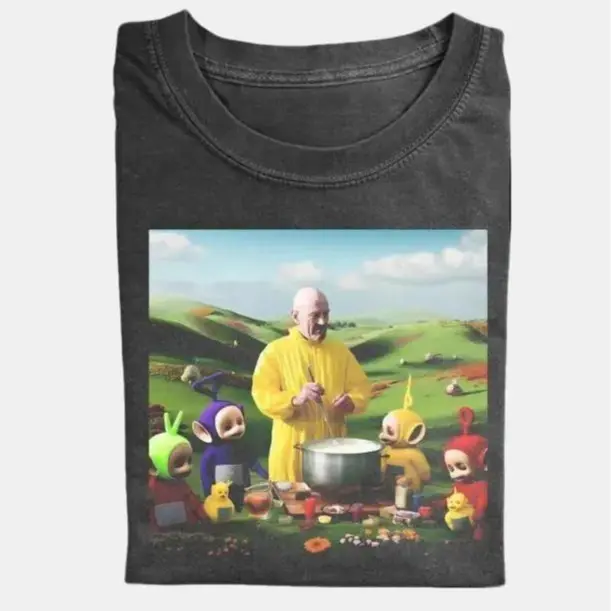 Breaking Bad Vintage Graphic Tee, Walter White Cooking T-Shirt, Movies Tee, Unisex Meme Cringe Funny Dumb Shirt, Menswear Womenswear Streetwear