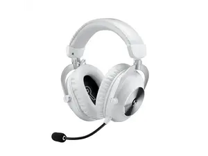 Logitech G PRO X2 LIGHTSPEED Wireless Gaming Headset, Detachable Boom Mic, 50mm Graphene Drivers, DTS:X Headphone 2.0—7.1 Surround, Bluetooth/USB/3.5mm Aux, for PC, PS5, PS4, Nintendo Switch - White