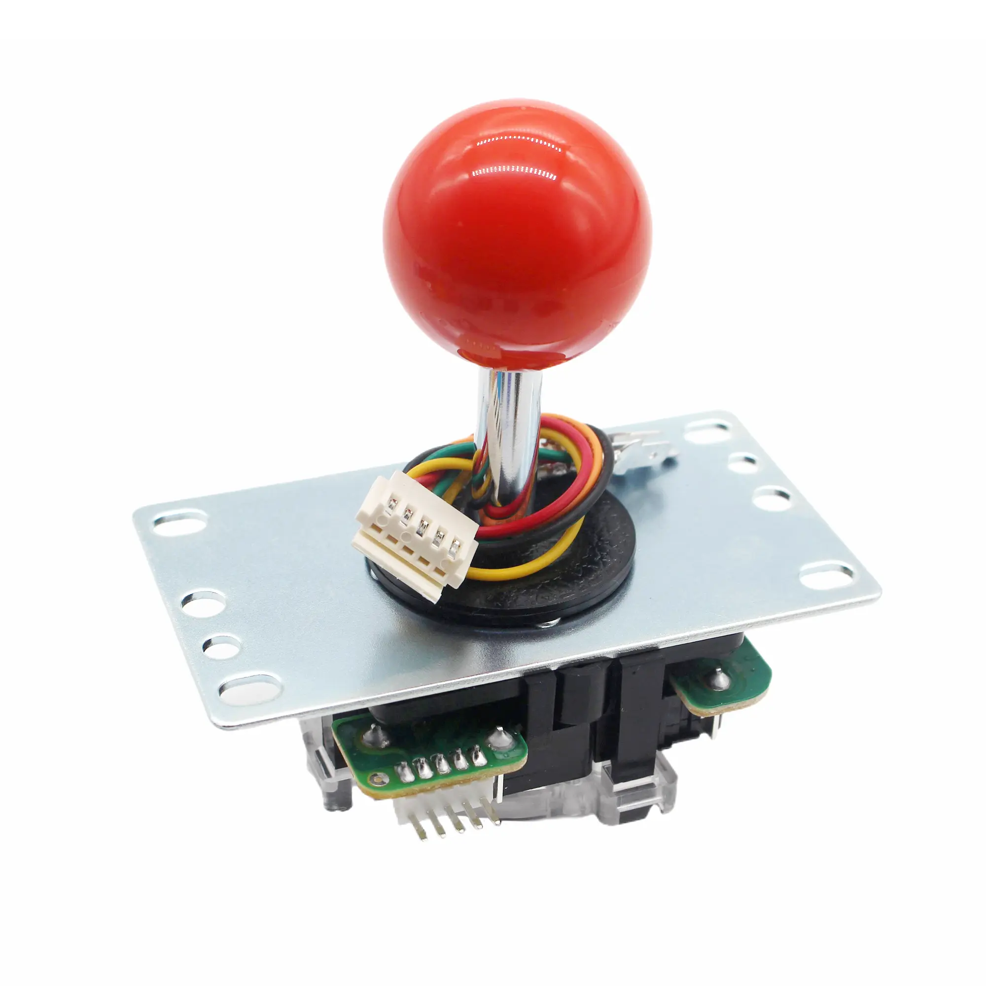 SANWA JLF-TP-8YT Durable Stainless Steel Lightweight Japanese Arcade Joystick - 4 & 8 Way Adjustable Controller Accessory, Cable Connection, for Jamma Game Cabinets, Compatible with Catz Mad SF4 Tournament Ball Top, for Gamers, Accessories, Please Check T