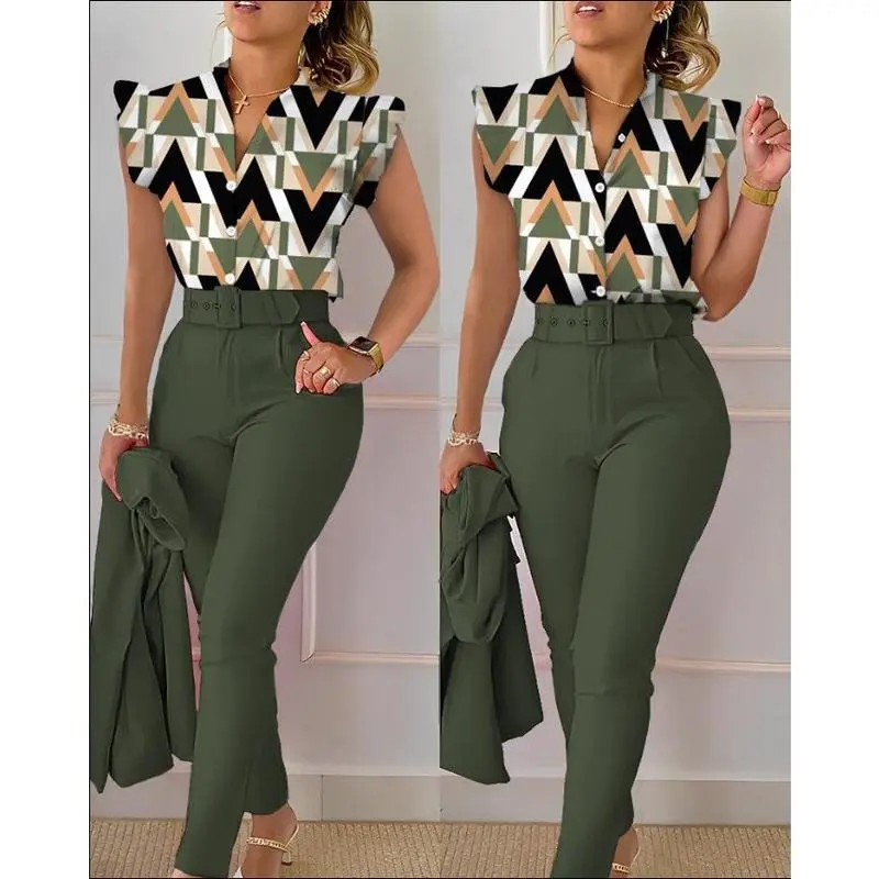 print in army green
