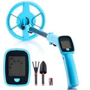 Metal Detector for Gold and Treasure Hunting, 4-Inch Lightweight Metal Detector with LCD Display, 6-Inch IP68 Waterproof Search Coil, Adjustable 25.6 to 36.6-Inch Shaft, High-Accuracy Gold Detection, Easy to Use