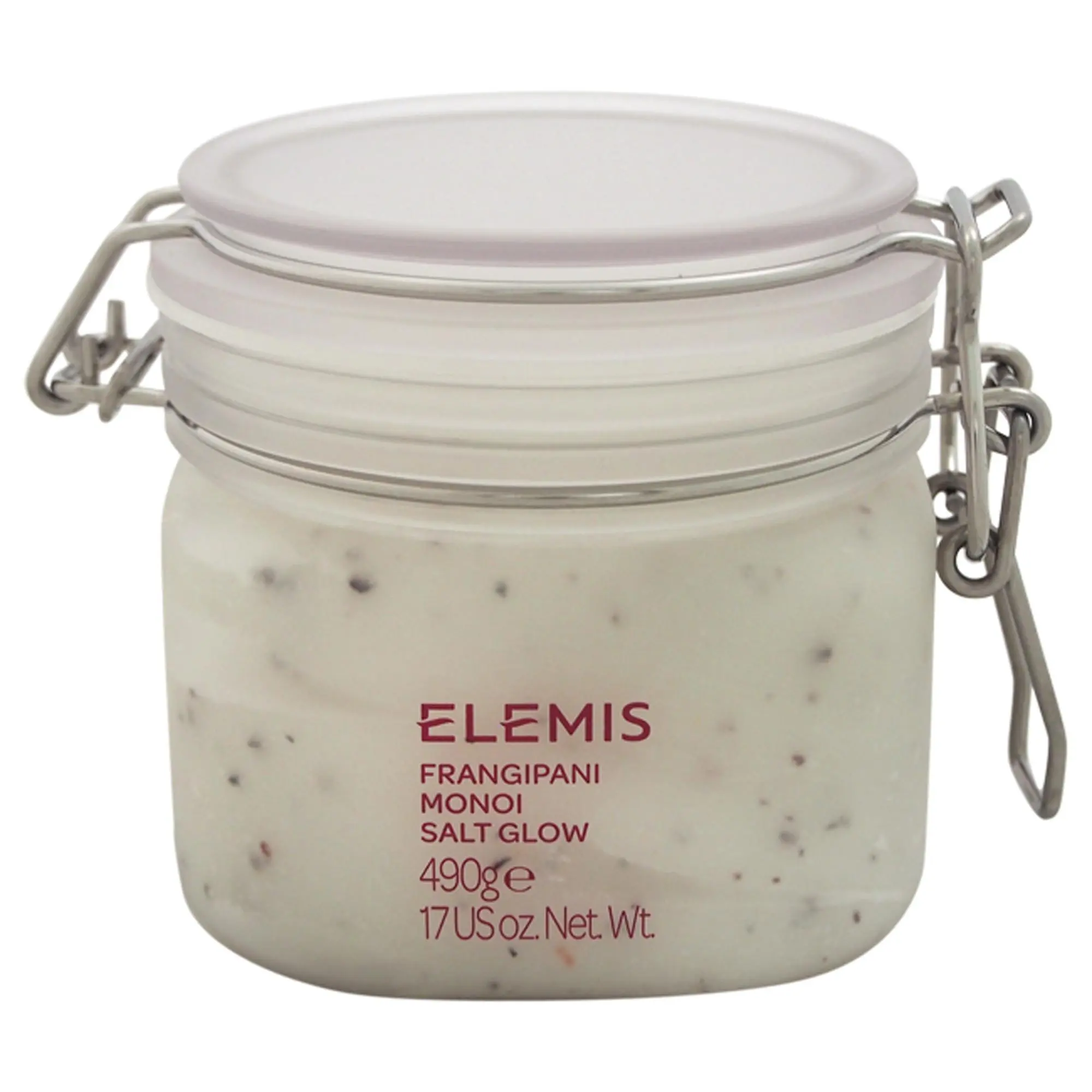 Elemis Frangipani Monoi Salt Glow Scrub - 17oz Unisex Body Scrub for Body Care Routine, Glow Boost