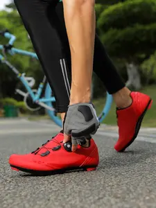Zabolu Road Bike Lock Shoes Spd-Sl System Professional Cycling Shoes, Quick Release Button, Breathable, Unisex, Men's and Women's Cycling Shoes, Shoes Outdoor