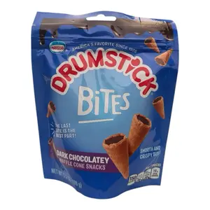Drumstick Bites Dark Chocolatey Waffle Cones Snack 1 Bag 3.5 oz Smooth Crispy Bite America's Favorite Since 1928