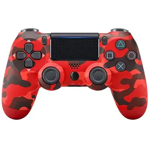Grippable Wireless Gaming Controller for PS4 Console, Gaming Accessory with Double Vibration, 6-Axis Gyro, Touch Pad, Built-In Speaker, Grippable Controllers